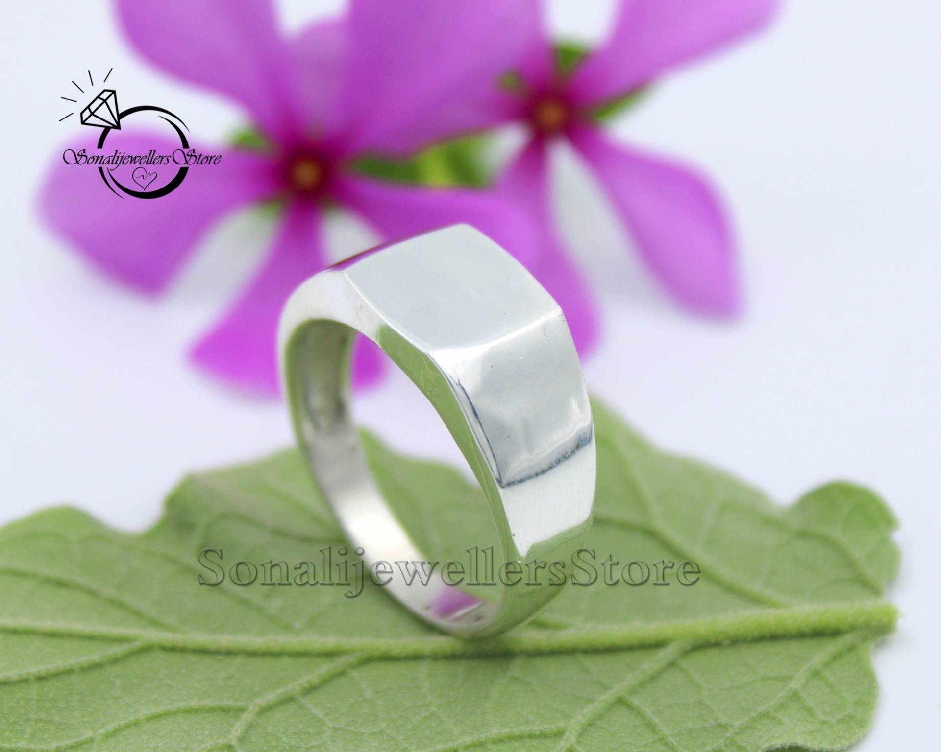 Herrenring, 925 Sterling Silber, Minimaler Silberring, Statement-Ring, Silberring Für Männer, Handgefertigter Ring, Geschenk Ihn von SonalijewellersStore