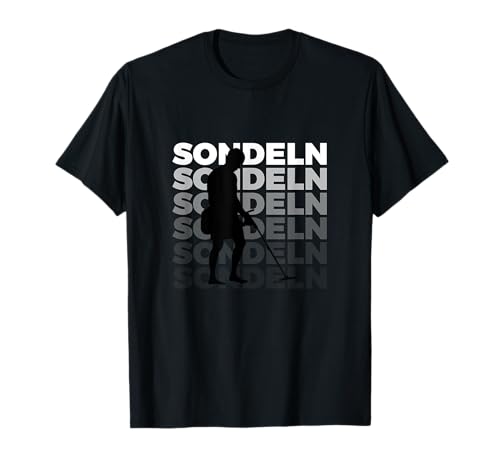 Sondeln Sondengänger T-Shirt - Schwarz, S, Unisex Erwachsene und Kinder, Kurzarm, Kentkragen, Polyester 100%, Klassische Passform, Imported Sondeln Sondengänger T-Shirt - Schwarz, S, Unisex Erwachsene und Kinder, Kurzarm, Kentkragen, Polyester 100%, Klassische Passform, Imported von Sondeln Sondler Bekleidung