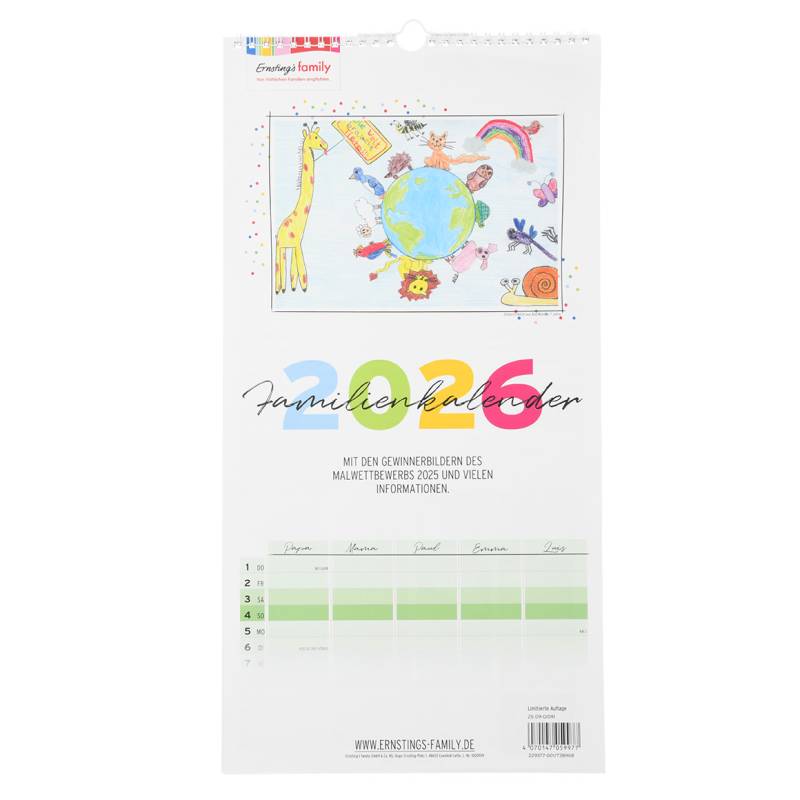Familienkalender 2026 mit Bildern Familienkalender 2026 mit Bildern von Sondereinkauf