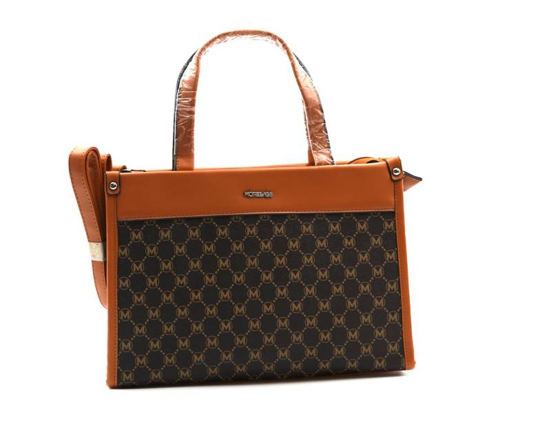 Sonderpostendiscount Handtasche Damen Handtasche Schultertasche Weiss oder Braun Y-1266, Zusätzlicher Schultergurt von Sonderpostendiscount