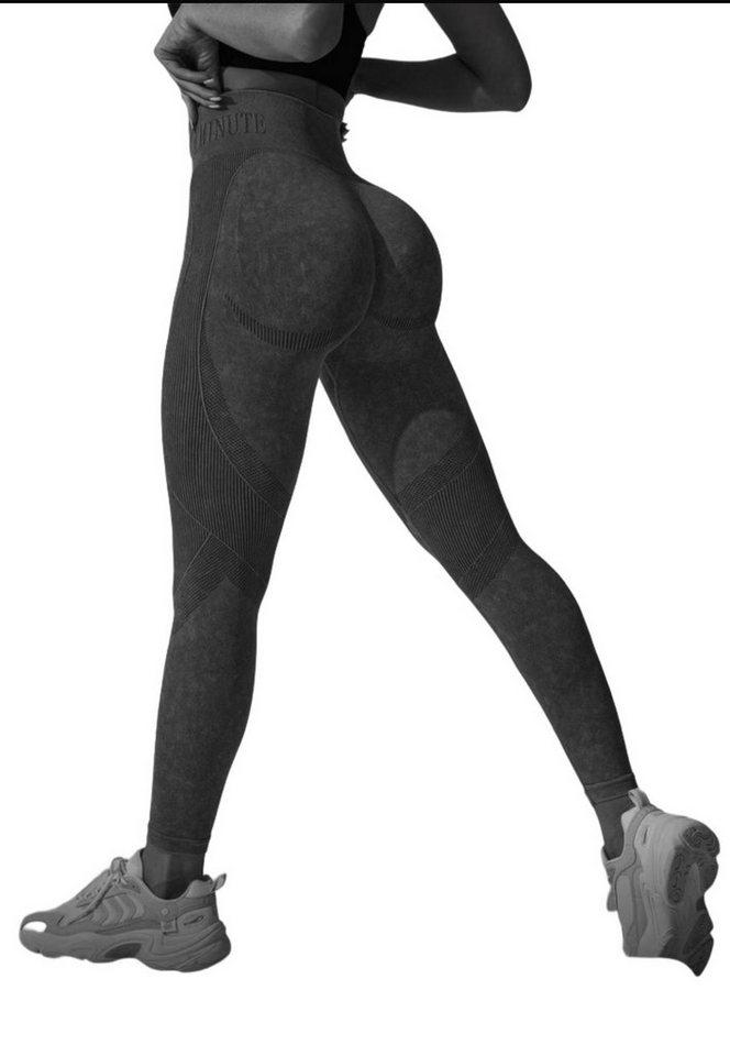 Sonderpostendiscount Highwaist Leggings Damen High Waist Legging Push UP Anthrazit SX 2447 von Sonderpostendiscount