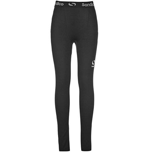Sondico Core Kinder Jungen Baselayer Leggings Training Kompression Fit Leggins, Schwarz, Gr.-9-10 Jahre von Sondico