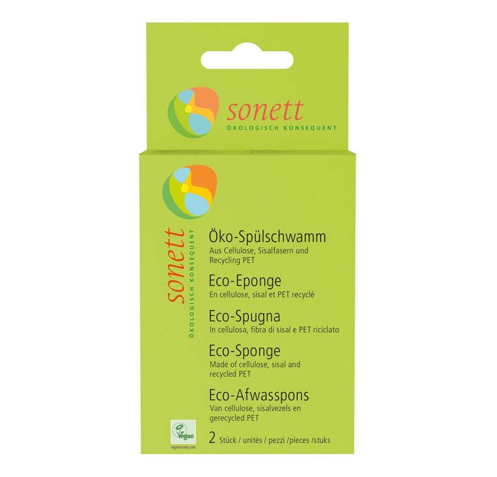 Sonett Reinigungsschwamm Öko Spülschwamm 2 Stück von Sonett