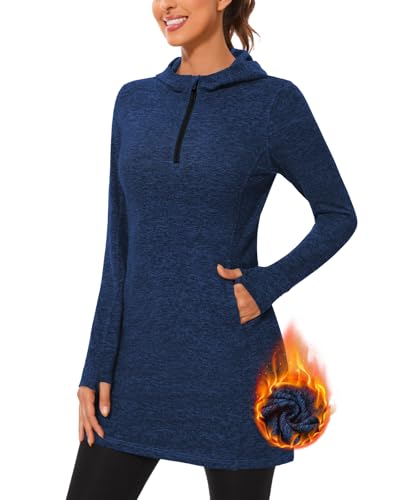 Soneven Pulli Damen Hoodie Kleid Kapuzenpullover Lang Sweatkleid Sweatshirts Pulloverkleide Kapuzenkleider Herbst Winter Kleid Kapuzen-Blau XXL Soneven Pulli Damen Hoodie Kleid Kapuzenpullover Lang Sweatkleid Sweatshirts Pulloverkleide Kapuzenkleider Herbst Winter Kleid Kapuzen-Blau XXL von Soneven