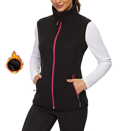 Soneven Schwarz Damen Weste Fleece Outdoor Kurz Laufweste Fleeceweste Reitweste Softshell-Weste Ärmellose Jacke Leicht Elegant Schwarz mit Reißverschluss für Laufen Wandern Winter Soneven Schwarz Damen Weste Fleece Outdoor Kurz Laufweste Fleeceweste Reitweste Softshell-Weste Ärmellose Jacke Leicht Elegant Schwarz mit Reißverschluss für Laufen Wandern Winter von Soneven