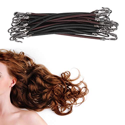 20 Stück elastische Pferdeschwanzhaken Haarspangen Haargummi Styling Halter Haken Frauen Haarschnur Haarschmuck von Sonew