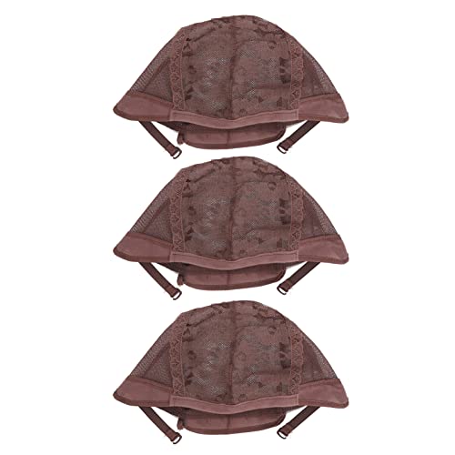 3 Stück Dehnbare Strumpf-Perückenkappe, Atmungsaktive Nylon-Mesh-Perückenhut-Perückenkappe mit Geschlossenem Ende für Cosplay-Make-up-Kostüme von Sonew