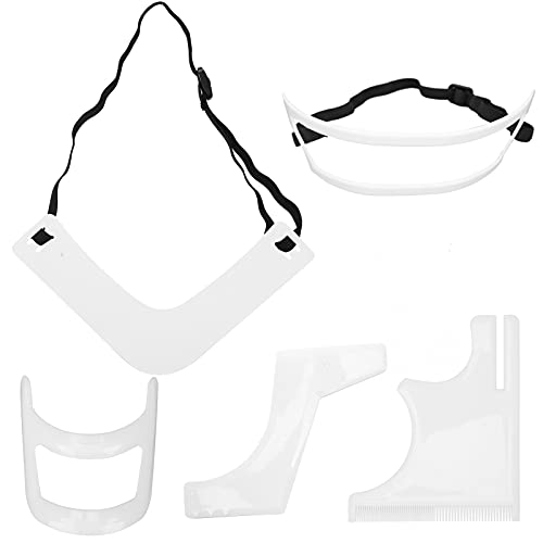 5 STÜCKE Bartformungswerkzeug-Set für Männer, Bartführungs-Schablonen-Set Haaransatz-Schablonen-Schablone Schnurrbart-Rand-Rasierschablone Pflege Bart Trimmen Styling Weißer Bartformer-Werkzeugsatz 5 STÜCKE Bartformungswerkzeug-Set für Männer, Bartführungs-Schablonen-Set Haaransatz-Schablonen-Schablone Schnurrbart-Rand-Rasierschablone Pflege Bart Trimmen Styling Weißer Bartformer-Werkzeugsatz von Sonew