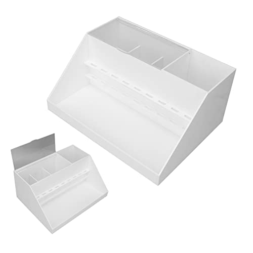 9 Löcher Wimpernverlängerung Display Box, 2 Farben Acryl Beauty Makeup Tools Storage Organizer (Weiß) von Sonew