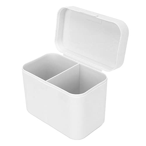 Desktop-Aufbewahrungsbox, Desktop-Aufbewahrungs-Organizer, Wattepad-Organizer, 2 Getrennte Gitter, Hohe Kapazität, Einlagig, für Schreibtisch, Bürobedarf, Schminktisch (Grau) von Sonew