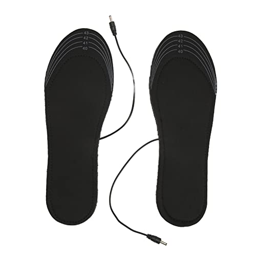 Elektrisch Beheizte Einlegesohlen für Herren, Wiederaufladbare Beheizte Schuhpolster, um die Füße Warm zu Halten, Atmungsaktive USB-beheizte Einlegesohlen in Schneidbarer Größe von Sonew