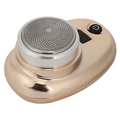 Sonew Mini Rasierer Herren, Wiederaufladbarer Mini USB Akku Rasierer mit LED Anzeige, Wasserdichter Bartschneider Im Taschenformat für Männer (Gold) von Sonew