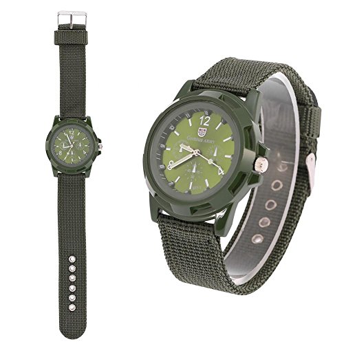 Elektronische Digital Armbanduhr Mann Uhr Mann-dauerhafte Nylonband Sport kühle Mode Armbanduhren(Army Green) von Sonew