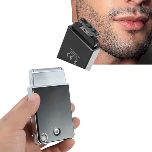 Elektrorasierer für Männer, Elektrorasierer mit Präzisionstrimmer, Wiederaufladbarer Tragbarer USB-Bartfolienrasierer mit Reisetasche für Männer Geschenk Elektrorasierer für Männer, Elektrorasierer mit Präzisionstrimmer, Wiederaufladbarer Tragbarer USB-Bartfolienrasierer mit Reisetasche für Männer Geschenk von Sonew
