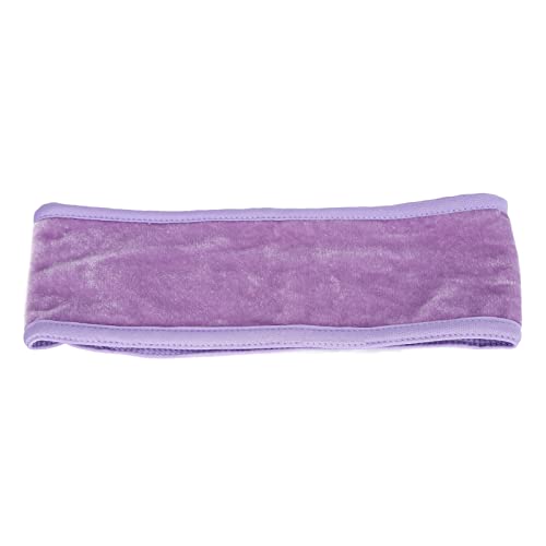 Facial SPA Stirnband Make-up Duschbad Wrap Sport Stirnband Tuch Verstellbares Stretch-Handtuch (Lila) von Sonew