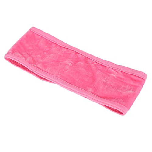 Facial SPA Stirnband Make-up Duschbad Wrap Sport Stirnband Tuch Verstellbares Stretch-Handtuch (Rosa) von Sonew