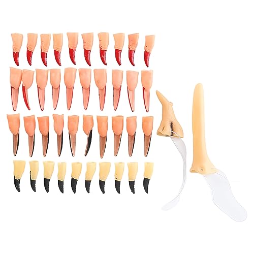 Halloween Fake Nose Nail Set, Festival Party Performance Kostüm Set Fake Finger Claw Nose Set für Cosplay Kostüm Party von Sonew