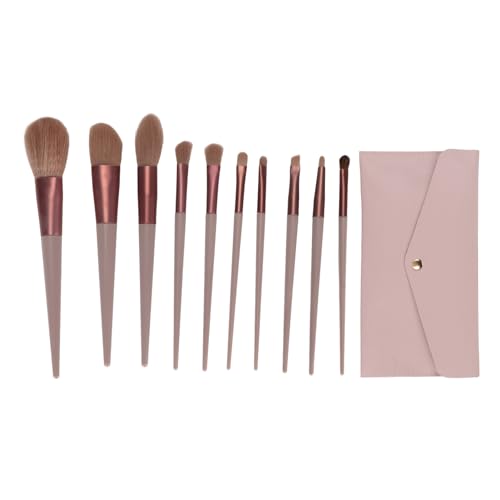 Sonew Make-up-Pinsel-Set, Tragbar, Weich, Leicht, für Lose Puder, Concealer, Lidschatten, Rougepinsel mit Aufbewahrungstasche für Frauen und Mädchen von Sonew