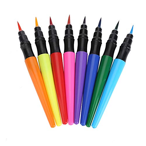 Sonew Aquarell Pinselstifte Set, 8 Farben Körper Malerei Stift Set wasserstifte für Erwachsene, auf Wasser basierender gemalter Stift geeignet für Maskerade Festival Aktivitäten Halloween von Sonew