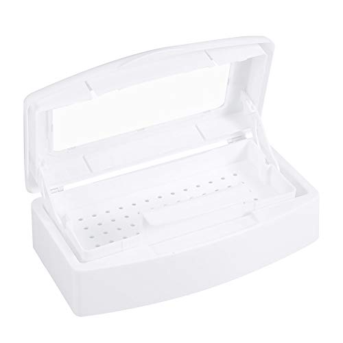 Nagelwerkzeuge Sterilisator Kunststoff Sterilisator Tablett Desinfektion Container Saubere Sterilisator Box Lagerung Organizer für Nagel Werkzeug, Pinzette, Tattoo Werkzeug von Sonew