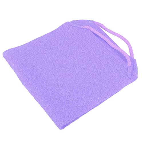 Nylon Peeling Body Scrubber Waschlappen Handtuch, 5 Farben, Rücken Körper Hautpflege Reinigung Massage Badetuch Riemen (PURPLE) von Sonew