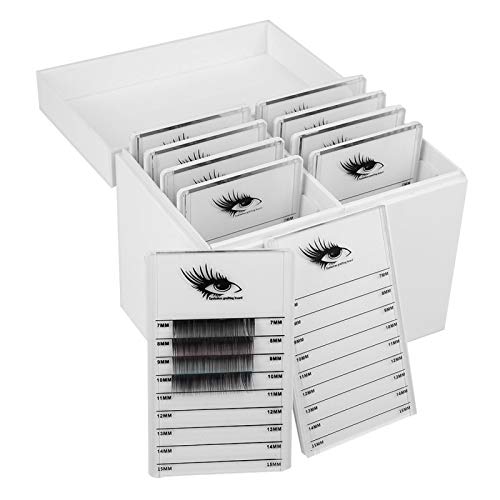 Sonew Acryl Wimpern Aufbewahrungsbox, Makeup Organizer Klare Wimpern Aufbewahrungsbox Wimpern Kleber Palettenhalter 10 Schichten Pfropfen Wimpernverlängerung von Sonew