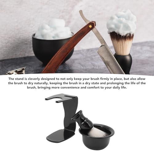 Sonew Rasierpinsel-Set, 3-in-1-Haar-Rasierpinsel-Schalenständer für Herren, Rasierpinsel-Ständerhalter für Männer, Traditionelle Nassrasur von Sonew