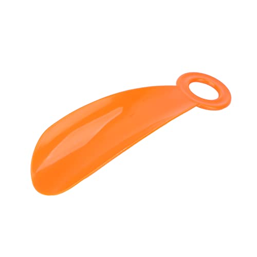 Tragbarer Schuhlöffel, Reise-Schuhlöffel, Schuhlöffel, Kunststoff-Schuhlöffel, Schuhhelfer-Stick für Senioren, Männer, Frauen, Kinder, 14 cm lang, kleine Schuhlöffel (orange) von Sonew