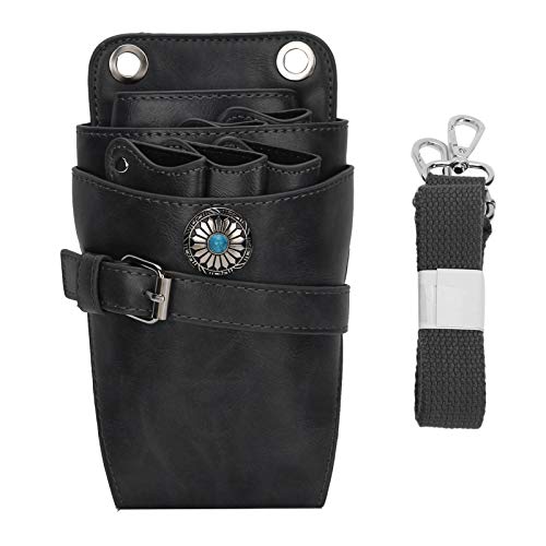 Werkzeugtasche Friseur,Haarschere Organizer Gürtel, Multifunktionale tragbare Schere Taillentasche Make-up Pinsel Taille Tasche Friseur Werkzeug Organizer Tasche (Schwarz) von Sonew