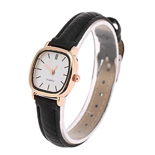 Sonew Damen Analog Quarz, Einfaches Design Analog Armbanduhr mit Bequeme Lederband, Damen Armbanduhr Weibliche Uhren für Jugendliche von Sonew