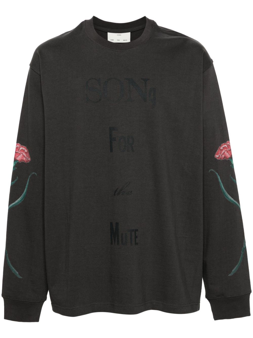 Song For The Mute Sweatshirt mit Text-Print - Schwarz von Song For The Mute