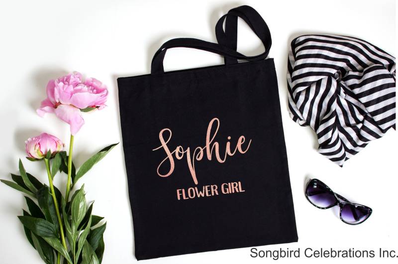 Blumenmädchen Tote Bag Brautjungfer Trauzeugin Schwarz Gold Folie Rosegold Brautjungfern Vorschlag Geschenk Box Will You Be My Bridesmaid Blumenmädchen Tote Bag Brautjungfer Trauzeugin Schwarz Gold Folie Rosegold Brautjungfern Vorschlag Geschenk Box Will You Be My Bridesmaid von SongbirdCelebrations