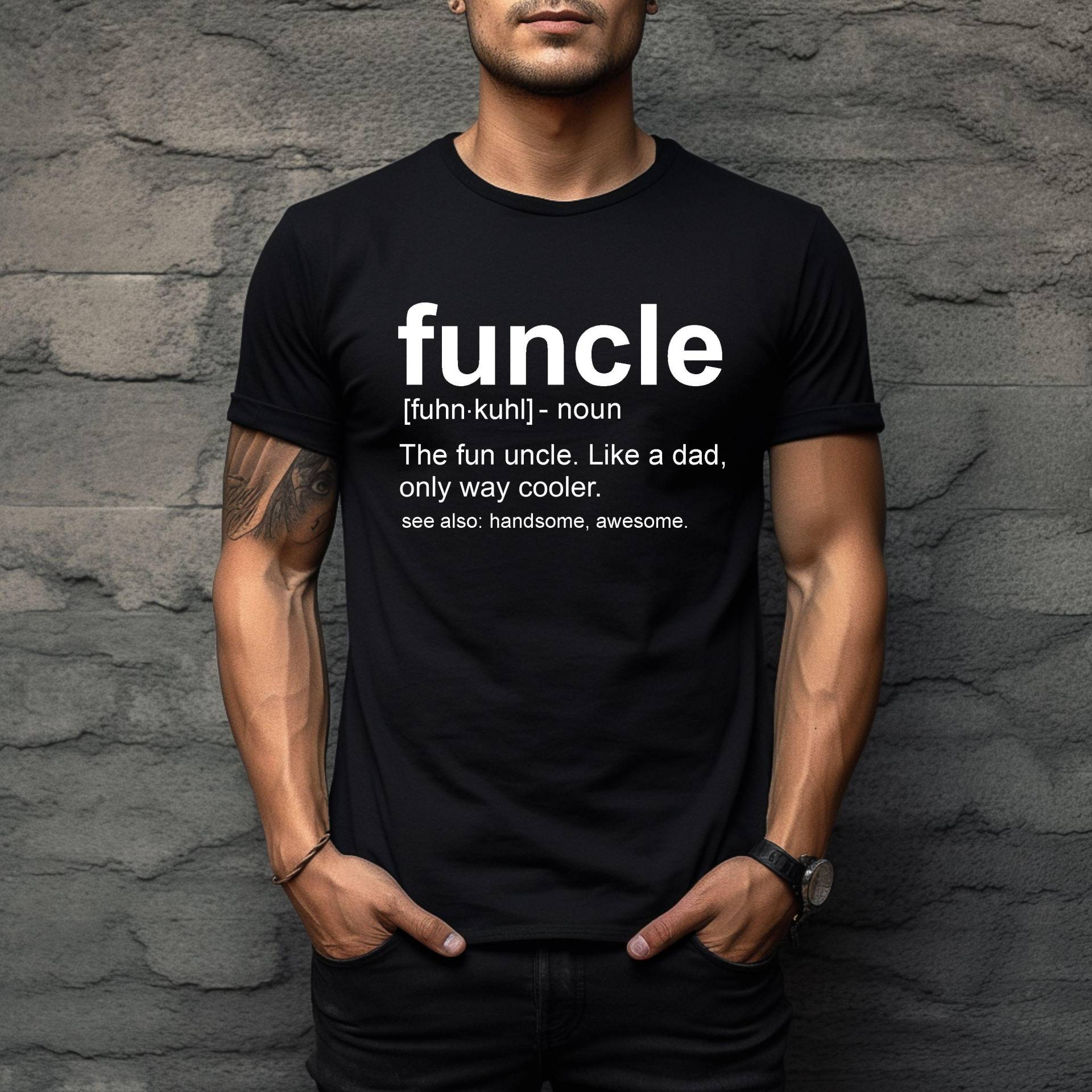 Funkeln Definition Shirt Spaß Onkel Lustiger Anthrazit Grau Und Weiß Weihnachtsgeschenk, Geschenk Für Bruder von SongbirdCelebrations