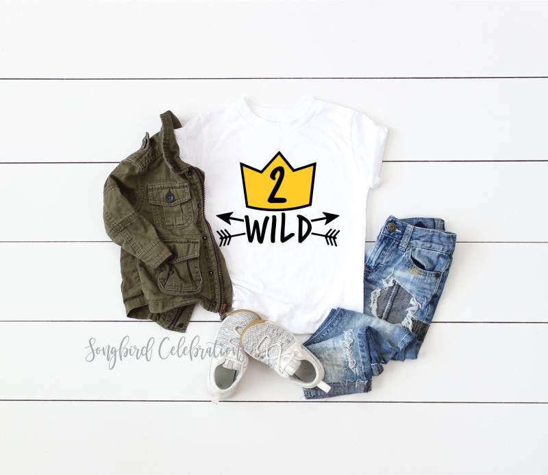 Zwei Wilde 2. Geburtstag Shirt Junge Zweiten Schwarz Weiß Raglan Party Boho Pfeil Hipster von SongbirdCelebrations