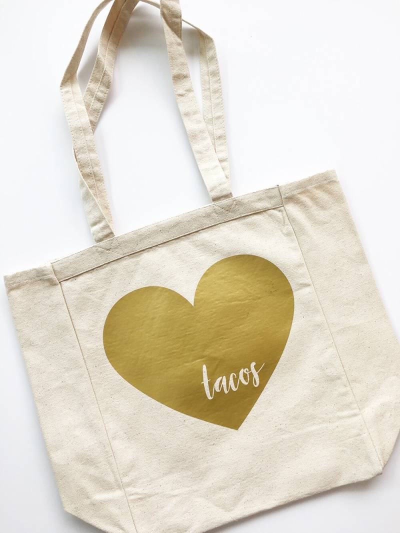 I Heart Tacos // Canvas Tote I Heart Tacos // Canvas Tote von SongbirdPaperie