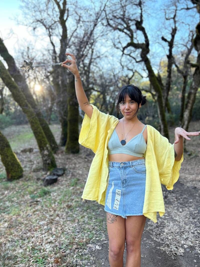 Jeansrock Mit Collage Art von SongbirdandRose