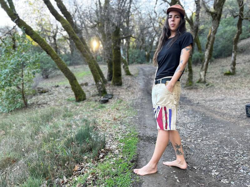 Vintage Carhartt Collage Jeans Shorts von SongbirdandRose