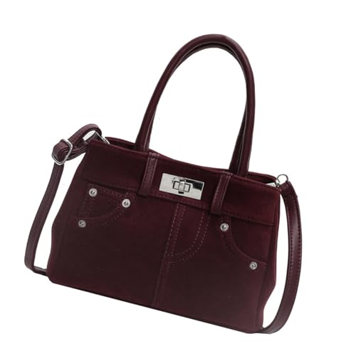 Damen PU Crossbody Bag Reise Schultertaschen mit reichlich Stauraum für Einkäufe tägliche Pendler und Ausflüge Retro Design Handtasche, a, One Size Damen PU Crossbody Bag Reise Schultertaschen mit reichlich Stauraum für Einkäufe tägliche Pendler und Ausflüge Retro Design Handtasche, a, One Size von Songelt