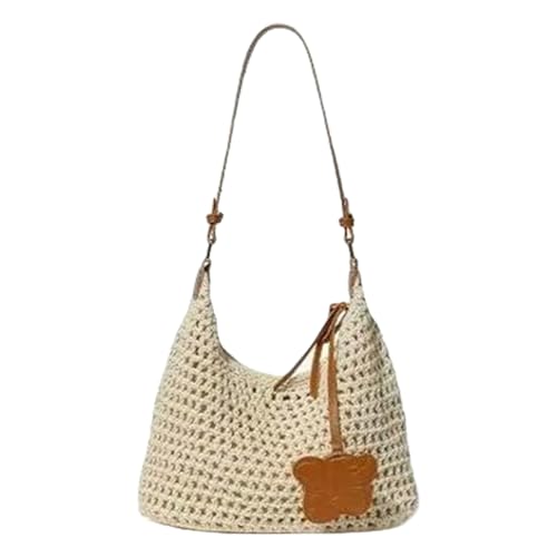 Elegante handgefertigte Umhängetasche für trendige Frauen, lässige Handtasche, Eimer-Tasche, geeignet für Strandpartys und tägliche Ausflüge, leicht, praktische Handtasche Elegante handgefertigte Umhängetasche für trendige Frauen, lässige Handtasche, Eimer-Tasche, geeignet für Strandpartys und tägliche Ausflüge, leicht, praktische Handtasche von Songelt