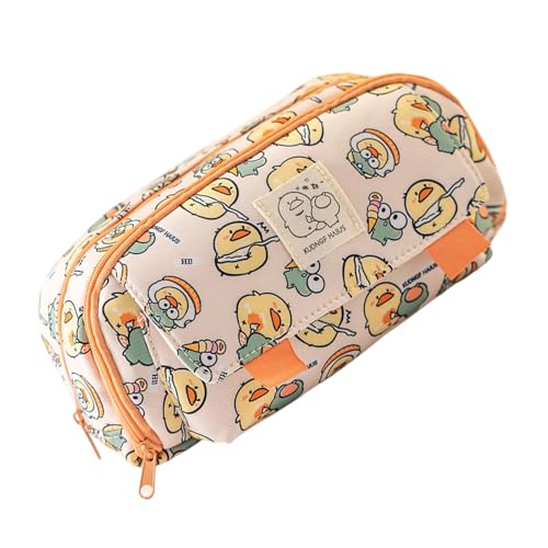 Federmäppchen mit Tiermotiv, großes Fassungsvermögen, Stifteetui, Schule, Bürobedarf für Studenten, geräumige Aufbewahrungstasche, schöne Tasche, Stifteetui, Capybara-Box, Ente Gelb Federmäppchen mit Tiermotiv, großes Fassungsvermögen, Stifteetui, Schule, Bürobedarf für Studenten, geräumige Aufbewahrungstasche, schöne Tasche, Stifteetui, Capybara-Box, Ente Gelb von Songelt