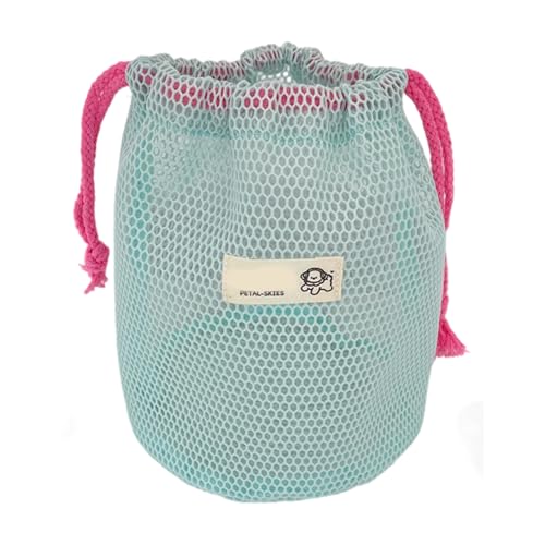 Kosmetiktasche mit großem Fassungsvermögen, mit Kordelzug, verschleißfestes Polyester, Reise-Kulturbeutel, Organizer für Fitnessstudio und Reisen, tragbarer Kulturbeutel, blau, Mass Beauty von Songelt