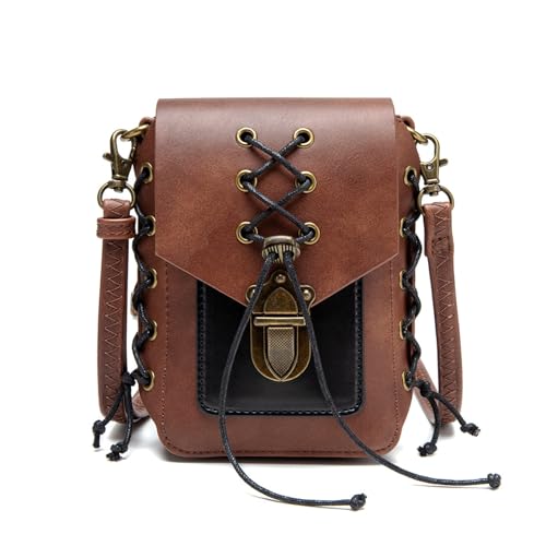 Modische Umhängetasche für Damen, Einkaufstasche, Handy, Punk-Stil, stilvolle Kuriertasche für den Alltag, Damen, Schultertasche, Punk-Stil, Crossbody, Retro, Telefon-Dating Modische Umhängetasche für Damen, Einkaufstasche, Handy, Punk-Stil, stilvolle Kuriertasche für den Alltag, Damen, Schultertasche, Punk-Stil, Crossbody, Retro, Telefon-Dating von Songelt