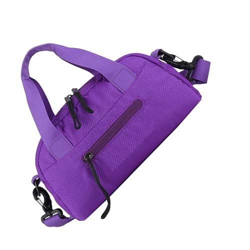 Praktischer Turnbeutel mit geräumigen Fächern, ergonomischer Schultergurt für Sportausrüstung, tägliches Pendeln, Fitnessstudio, Schultertasche, violett, One Size Praktischer Turnbeutel mit geräumigen Fächern, ergonomischer Schultergurt für Sportausrüstung, tägliches Pendeln, Fitnessstudio, Schultertasche, violett, One Size von Songelt