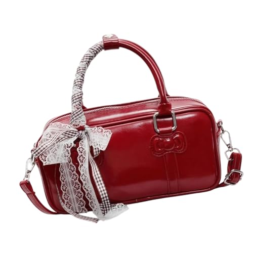 Songelt Damen Geldbörse Handtasche PU Leder Schulter Geldbörsen Handtasche mit Reißverschluss Casual Crossbody Tasche mit abnehmbaren Trägern Geschenke Trendy Umhängetasche, rot, One Size Songelt Damen Geldbörse Handtasche PU Leder Schulter Geldbörsen Handtasche mit Reißverschluss Casual Crossbody Tasche mit abnehmbaren Trägern Geschenke Trendy Umhängetasche, rot, One Size von Songelt