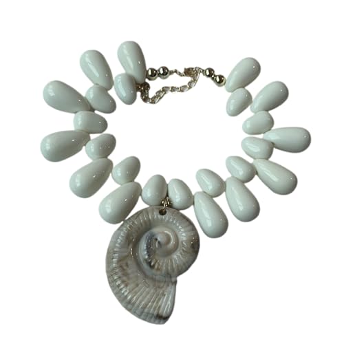 Songelt Halskette mit Muschelanhänger, leicht, stilvoller Meeresanhänger, Schmuck für Freizeitkleidung und Küstenliebhaber, lässiger Strandschmuck, Schmuck-Accessoire, Einheitsgröße, Wie beschrieben Songelt Halskette mit Muschelanhänger, leicht, stilvoller Meeresanhänger, Schmuck für Freizeitkleidung und Küstenliebhaber, lässiger Strandschmuck, Schmuck-Accessoire, Einheitsgröße, Wie beschrieben von Songelt