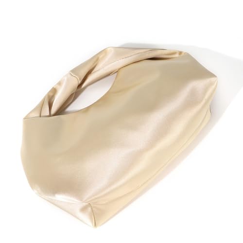Songelt Hoboes Knödeltaschen für Damen, elegante Satin-Clutches, Geldbörsen, Tragetasche, Einkaufstasche für Einkäufe, Tragegriff oben für Damen Songelt Hoboes Knödeltaschen für Damen, elegante Satin-Clutches, Geldbörsen, Tragetasche, Einkaufstasche für Einkäufe, Tragegriff oben für Damen von Songelt