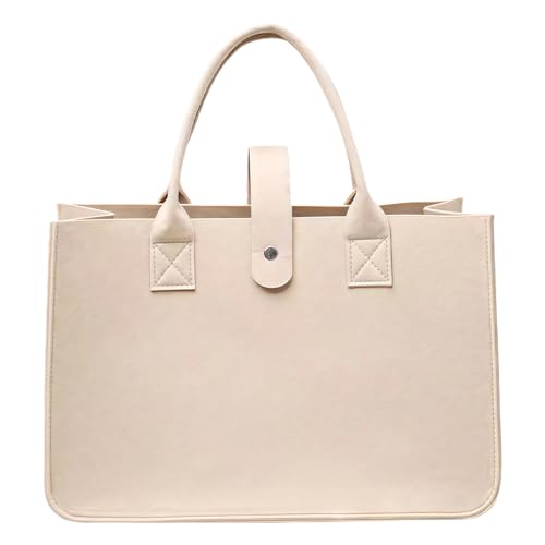 Songelt Mehrzweck-Filz-Handtasche mit geräumigem Innenraum, faltbare Tragetasche, Filz-Einkaufstaschen für die Organisation wichtiger dicker Griffe, khaki, One Size Songelt Mehrzweck-Filz-Handtasche mit geräumigem Innenraum, faltbare Tragetasche, Filz-Einkaufstaschen für die Organisation wichtiger dicker Griffe, khaki, One Size von Songelt