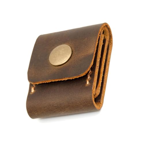 Songelt Plektrum-Tasche für Gitarrenplektren, Tasche, Plektren, Tasche, Plektren, Lederetui, Organizer, PU-Ledertaschen, braun von Songelt