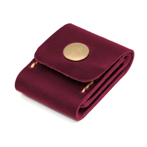 Songelt Plektrum-Tasche für Gitarrenplektren, Tasche, Plektren, Tasche, Plektren, Lederetui, Organizer, PU-Ledertaschen, rot von Songelt