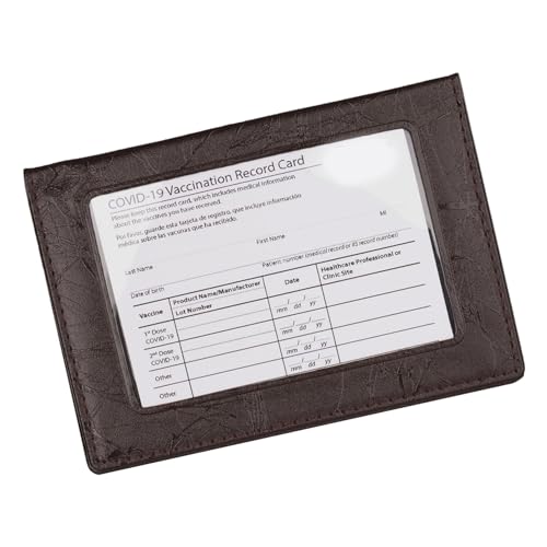 Songelt Reisepasshülle mit Sichtfenster, multifunktionaler Kartenhalter, PVC-Konstruktion, Pastellfarben, Reisekarten-Organizer, Kaffeebraun, Mass Beauty von Songelt